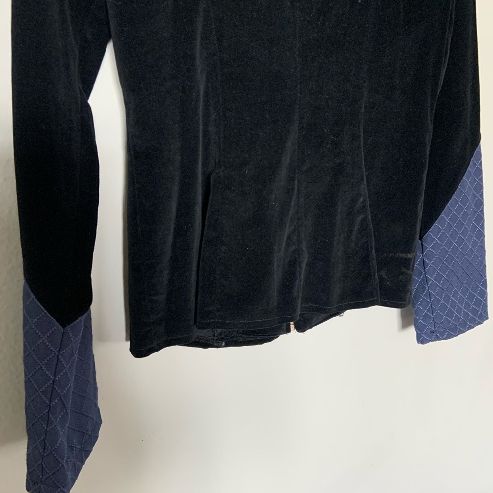 1OAK Vintage Handmade Blue Velour Jacket - Picture 7 of 9